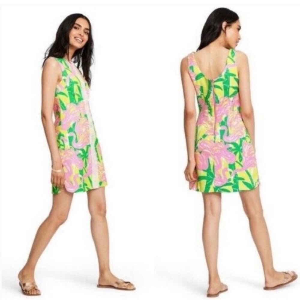 Lilly Pulitzer x Target Flamingo Fan Dance Dress Size 2 - New with Tags
